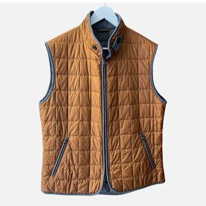 Waterville Theo Rust Quilted Double Zip Vest Made in Italy Men's size 56/XXXL